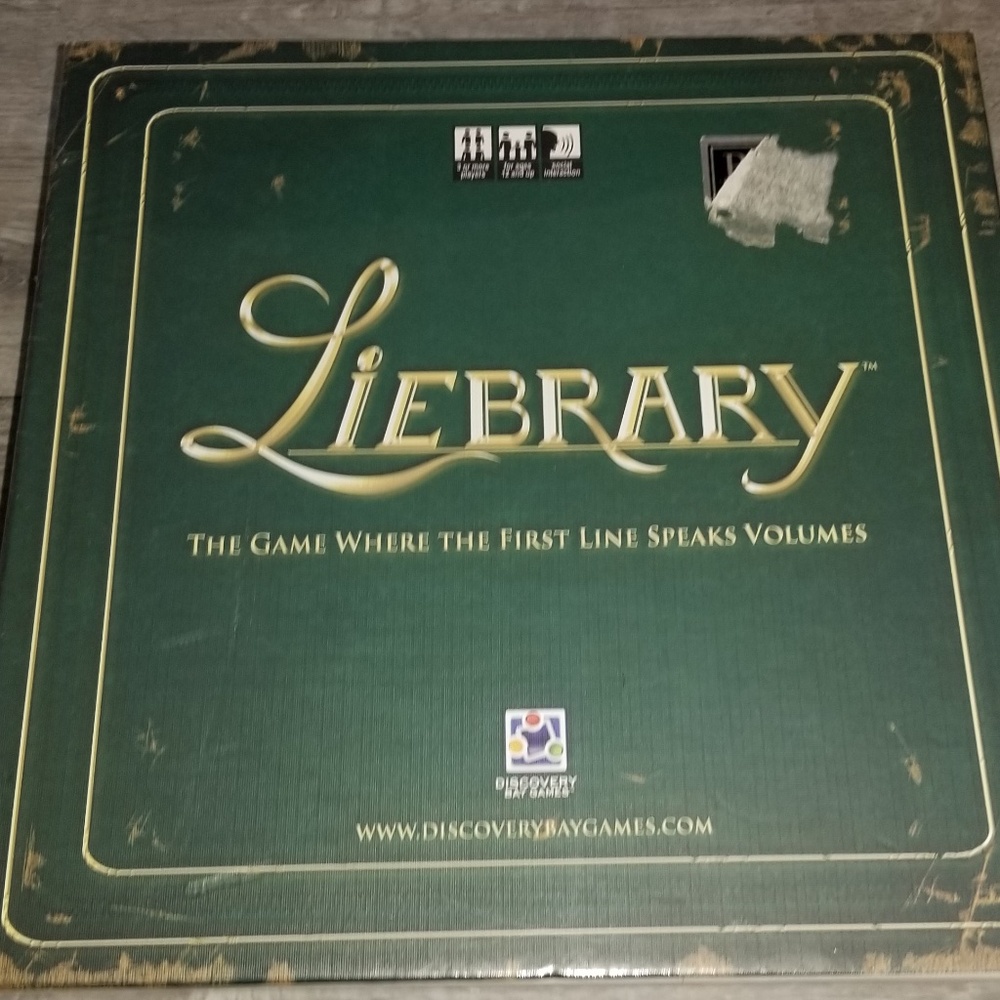 LieBrary Board Game Discovery Bay Where the First Line Speaks Volumes NEW sealed